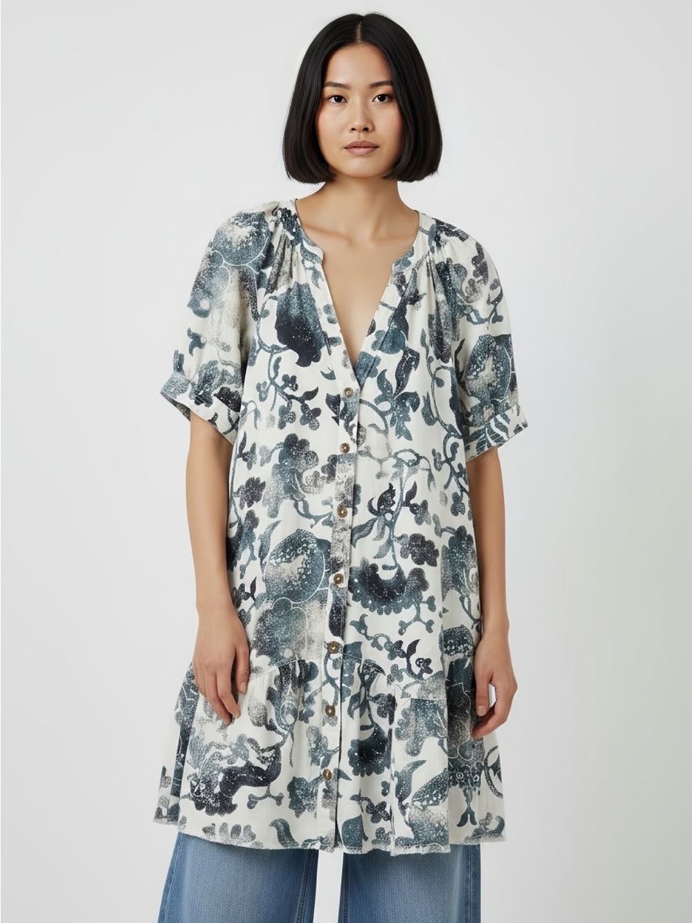 Puff-Sleeve Tunic by Pilcro from Anthropologie